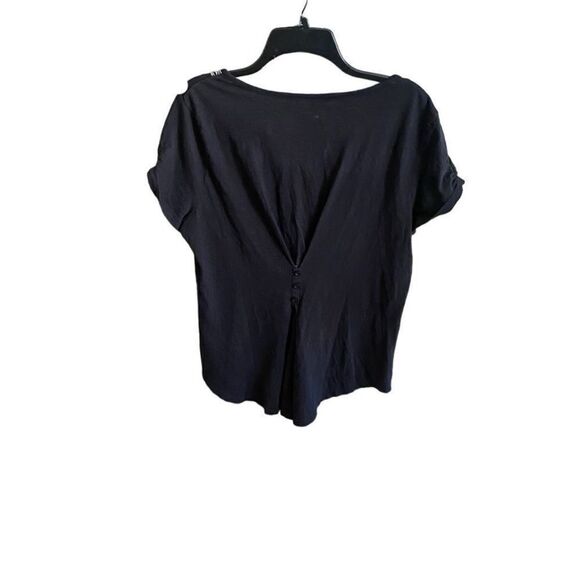 Style & Co Black Embroidered Top. Size Medium. - Picture 6 of 6